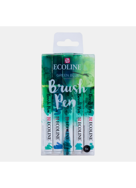 RT ECOLINE BRUSHPEN GREEN BLUE SET