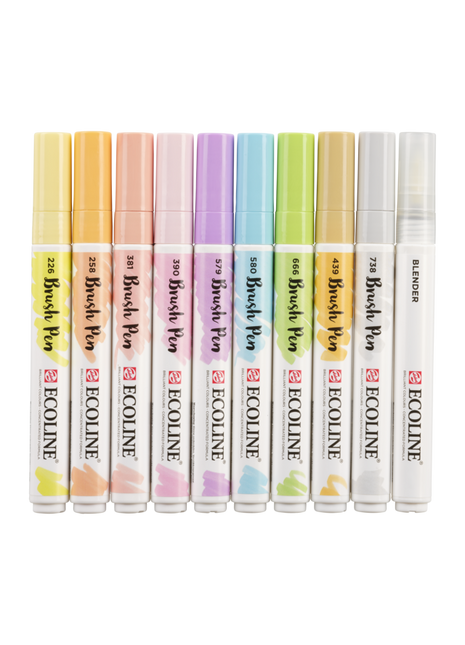 RT ECOLINE BRUSHPEN PASTEL SET 10 CB