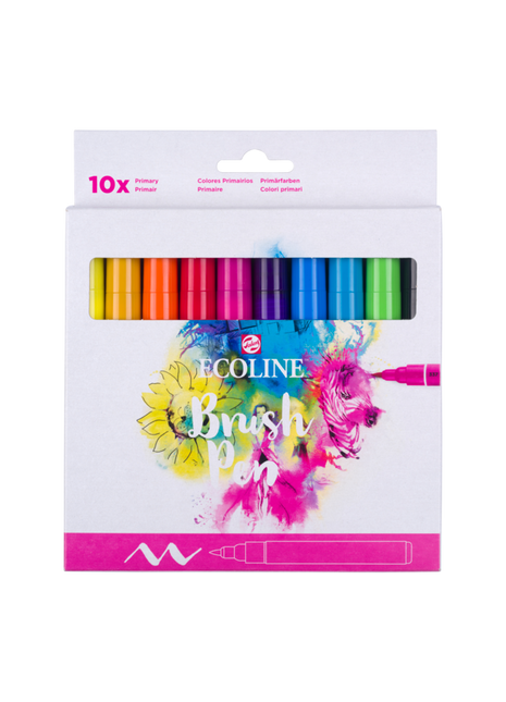 RT ECOLINE BRUSHPEN PRIMARY SET 10 CB