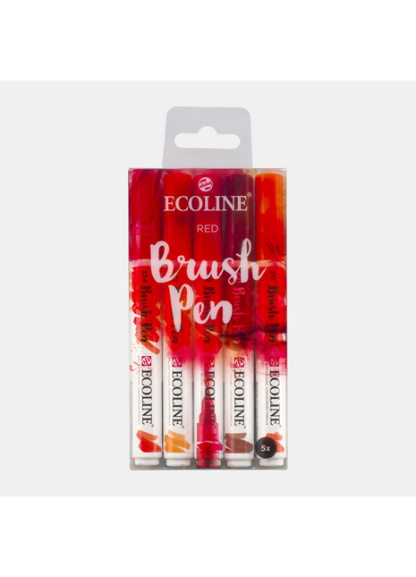 RT ECOLINE BRUSHPEN RED SET