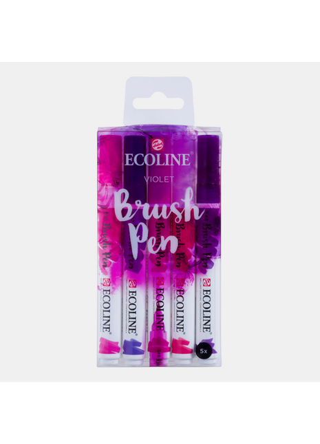 RT ECOLINE BRUSHPEN VIOLET SET