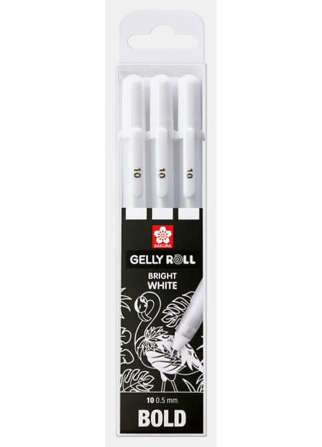 SK GELLY ROLL BIANCO SET 3 BOLD