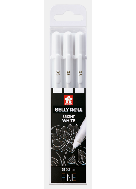 SK GELLY ROLL BIANCO SET 3 FINE