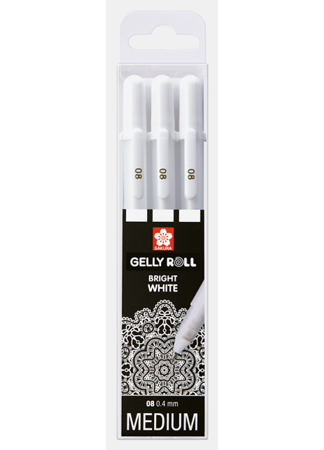 SK GELLY ROLL BIANCO SET 3 MEDIUM