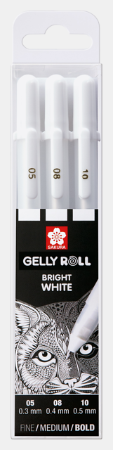 SK GELLY ROLL BIANCO SET 3 MIX