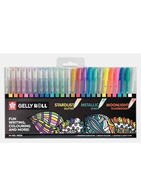 SK GELLY ROLL COLOR SET 24 MIX