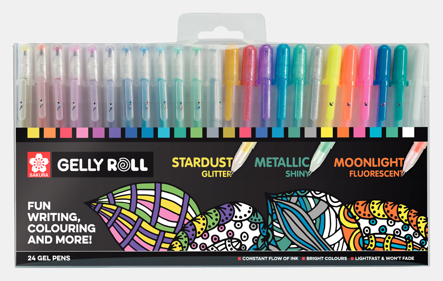 SK GELLY ROLL COLOR SET 24 MIX