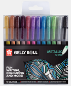 SK GELLY ROLL METALLIC SET 12 MIX