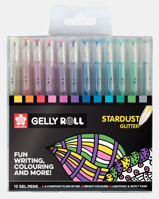 SK GELLY ROLL STARDUST SET 12 COLOR