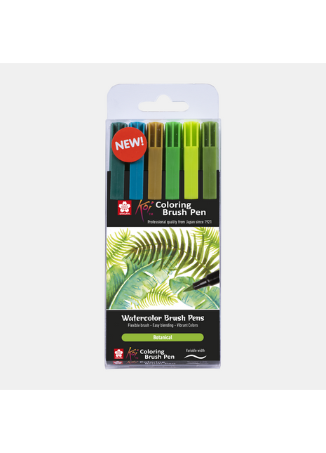 SK KOI COLORING BRUSHPEN BOTANICAL SET