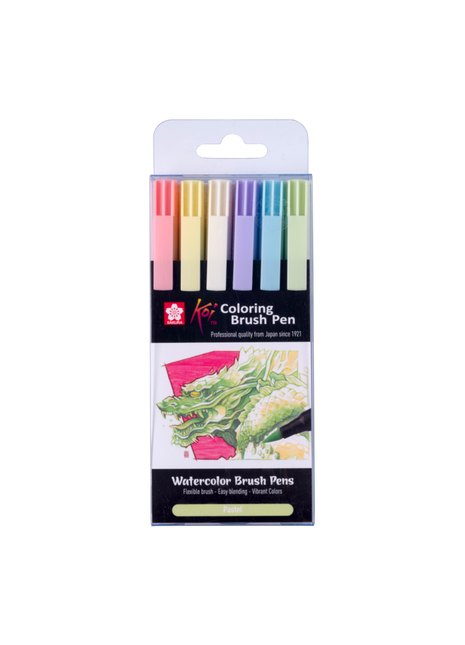 SK KOI COLORING BRUSHPEN PASTEL SET