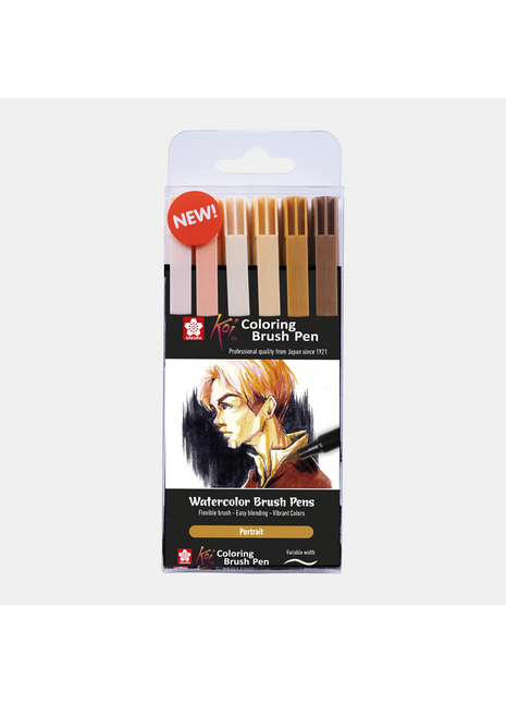 SK KOI COLORING BRUSHPEN PORTRAIT SET