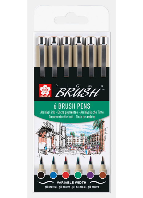 SK PIGMA BRUSH SET 6