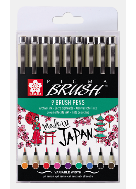 SK PIGMA BRUSH SET 9