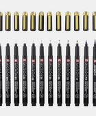 SK PIGMA MICRON BLACK&GOLD SET 12