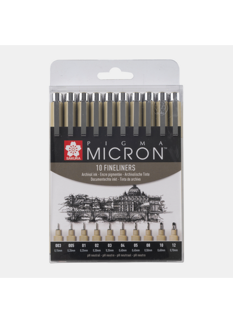 SK PIGMA MICRON SET 10 BLACK