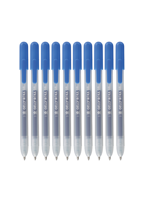 SK GELLY ROLL RETRATTILE CLASSIC BLU SET 10