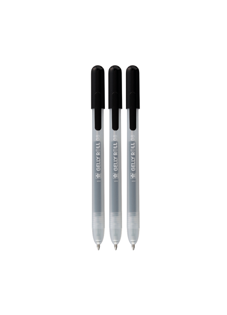 SK GELLY ROLL RETRATTILE CLASSIC NERO SET 3