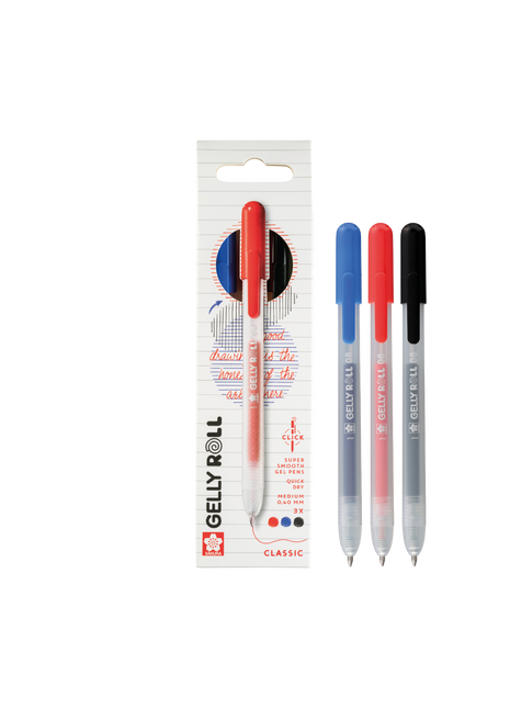 SK GELLY ROLL RETRATTILE CLASSIC MIX SET 3