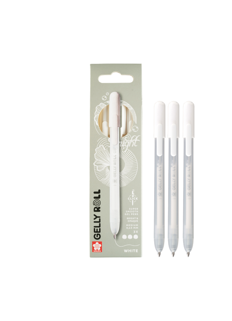 SK GELLY ROLL RETRATTILE CLASSIC BIANCO SET 3