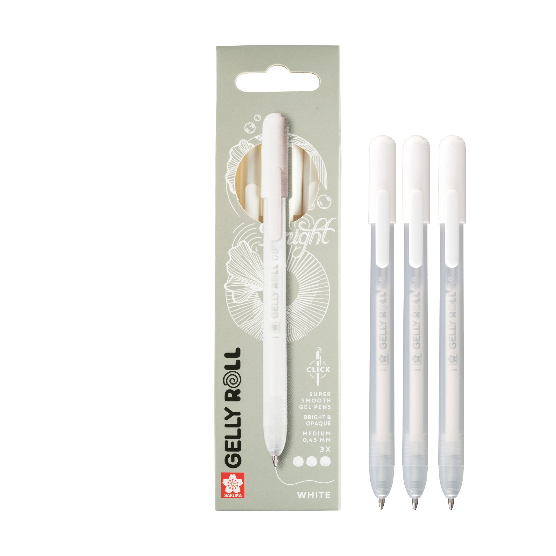 SK GELLY ROLL RETRATTILE CLASSIC BIANCO SET 3