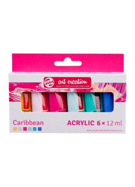 TAC COLORI ACRILICI SET 6X12ML CARAIBI
