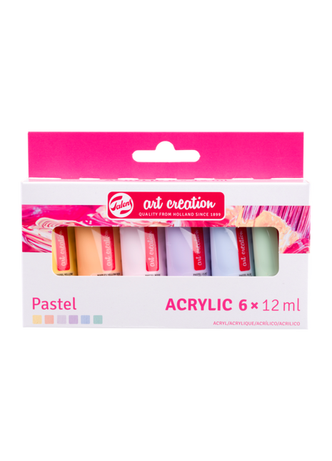 TAC COLORI ACRILICI SET 6X12ML PASTEL
