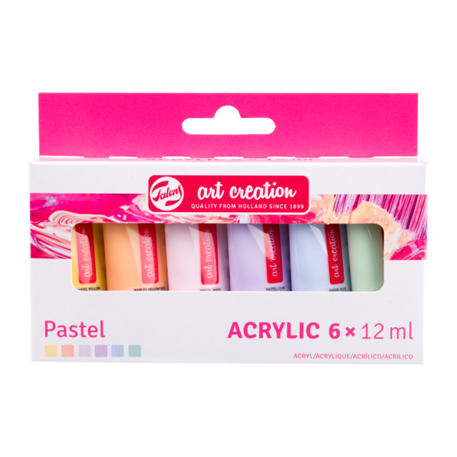 TAC COLORI ACRILICI SET 6X12ML PASTEL