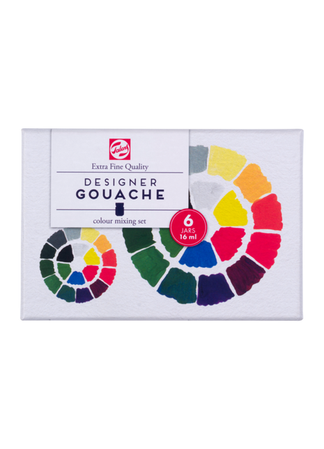 TALENS GOUACHE PRIMARY SET 6x16ml