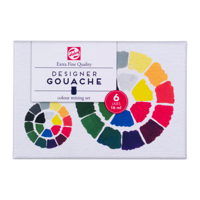 TALENS GOUACHE PRIMARY SET 6x16ml