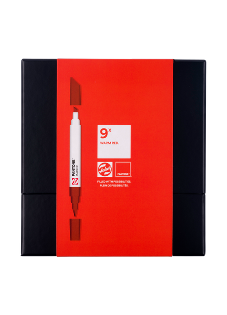 TALENS | PANTONE WARM RED SET 9X