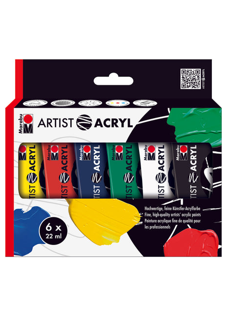 MA ARTIST ACRYL 6 X 22 ML